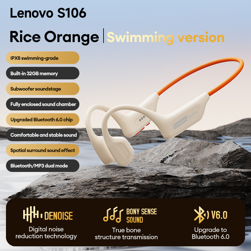Bone Conduction Running Headphones - Seçim Lenovo S106 Kemik İletimli Kulaklık