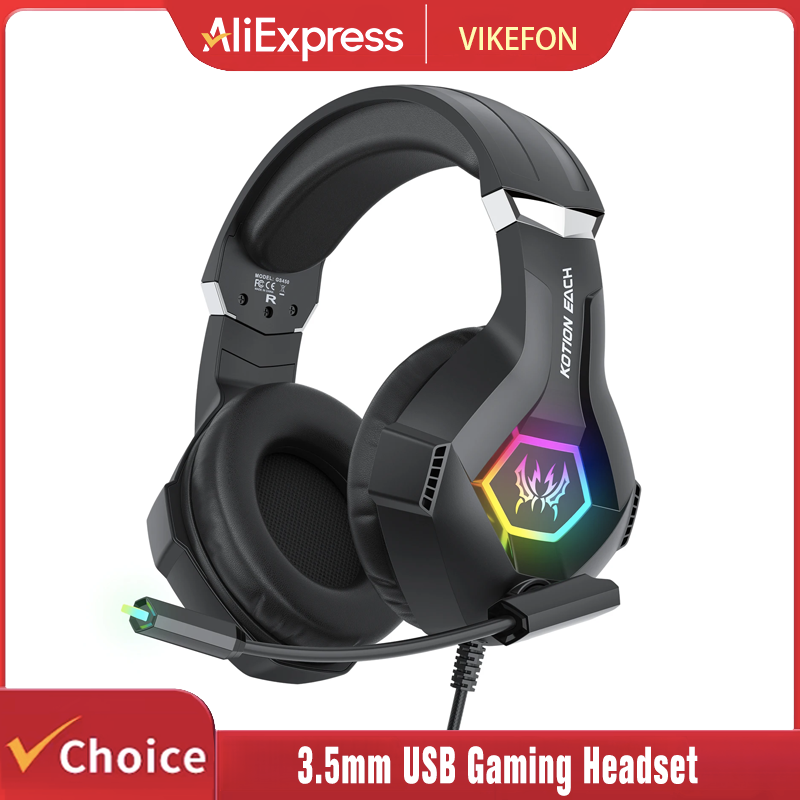 Gaming Headset With Mic Rgb - Mikrofonlu Oyun Kulaklığı Dinamik RGB/In-line kontrol