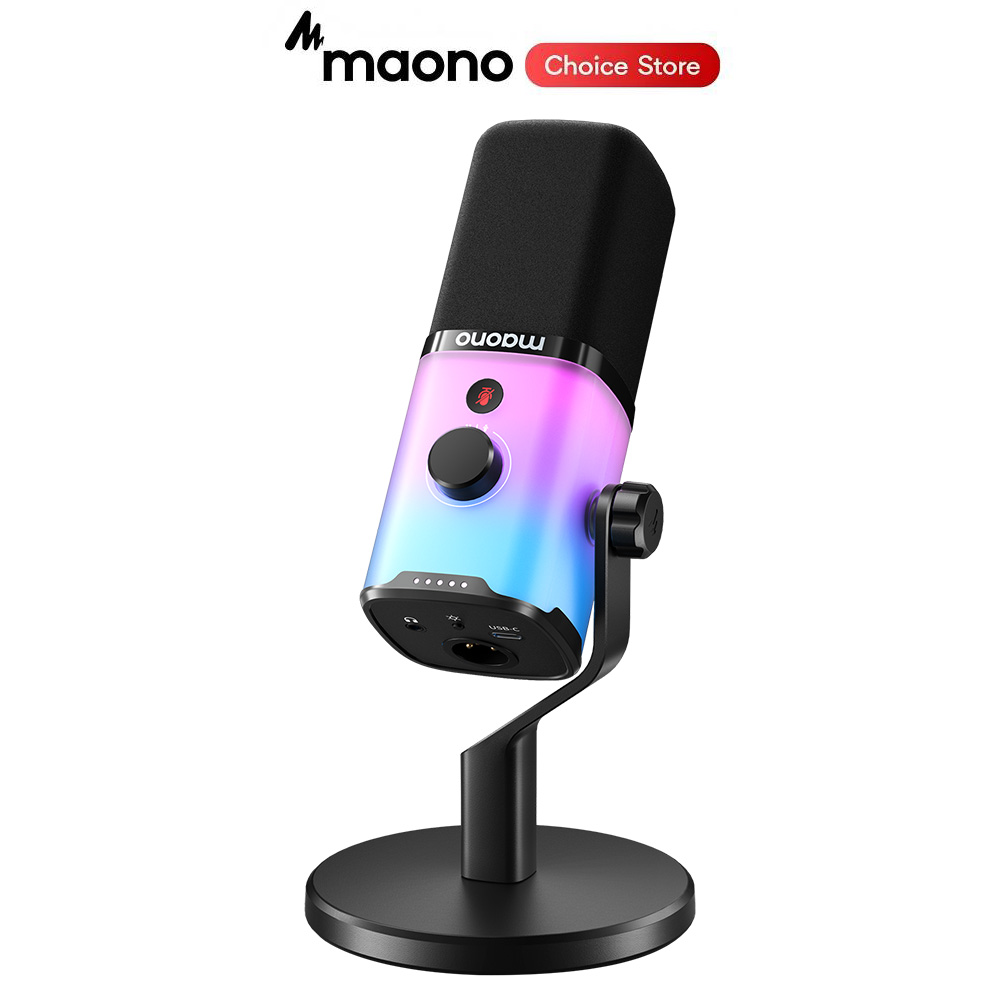 Gaming Headset With Mic Rgb - MAONO PD100X oyun MIC,USB/XLR EQ yazılımı