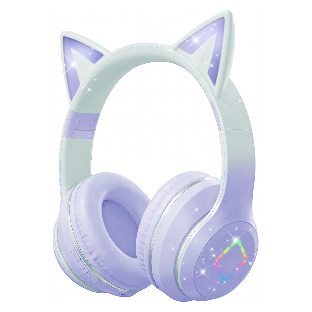 Cat Ear Bluetooth Headset Led - Güzel Kawaii Kedi Kulak Kablosuz Kulaklıklar