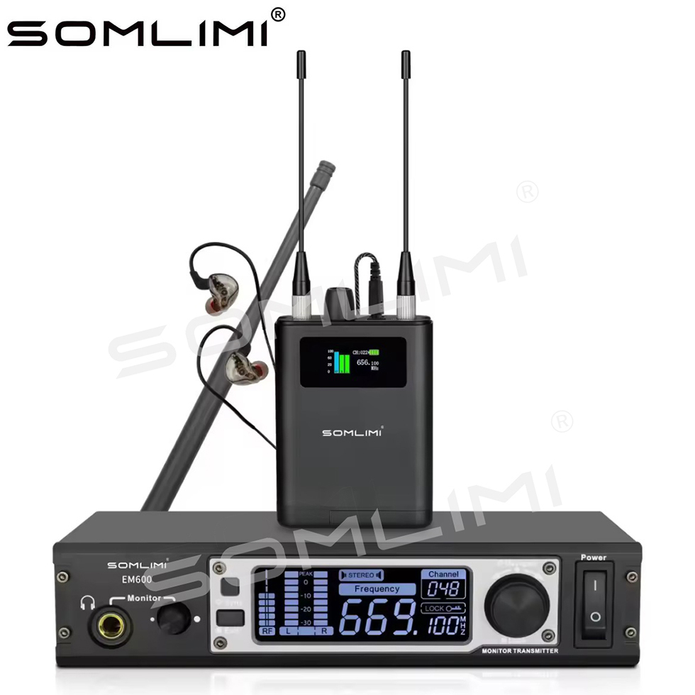 In Ear Monitors For Singers - SOMLIMI Profesyonel EM600 Kulak İçi Kablosuz