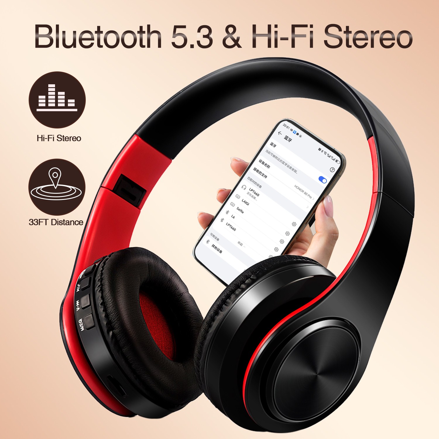 Anc Wireless Over Ear Headphones - CATASSU kulaklık Bluetooth kulaklıklar kulak üstü