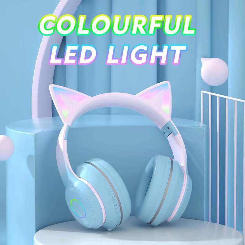 Cat Ear Bluetooth Headset Led - Yeni Çok Satan Baş Üstü Bluetooth