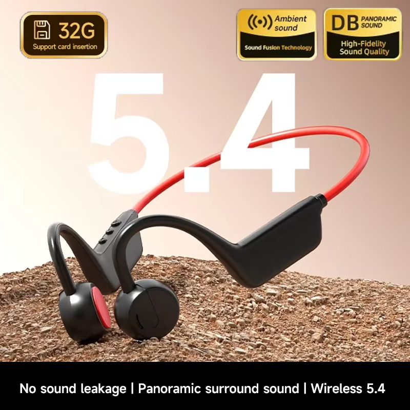 Anc Wireless Over Ear Headphones - Kemik İletimli Bluetooth Kulaklıklar IPX8 Koşu