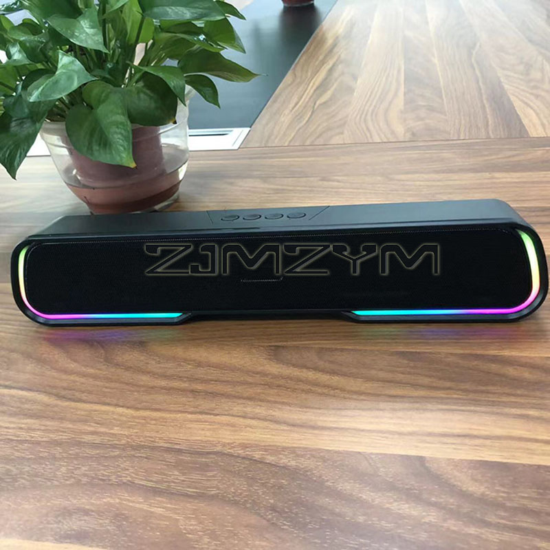 Rgb Computer Soundbar For Pc - RGB ışıklı Bluetooth Hoparlör Sinema Sistemi