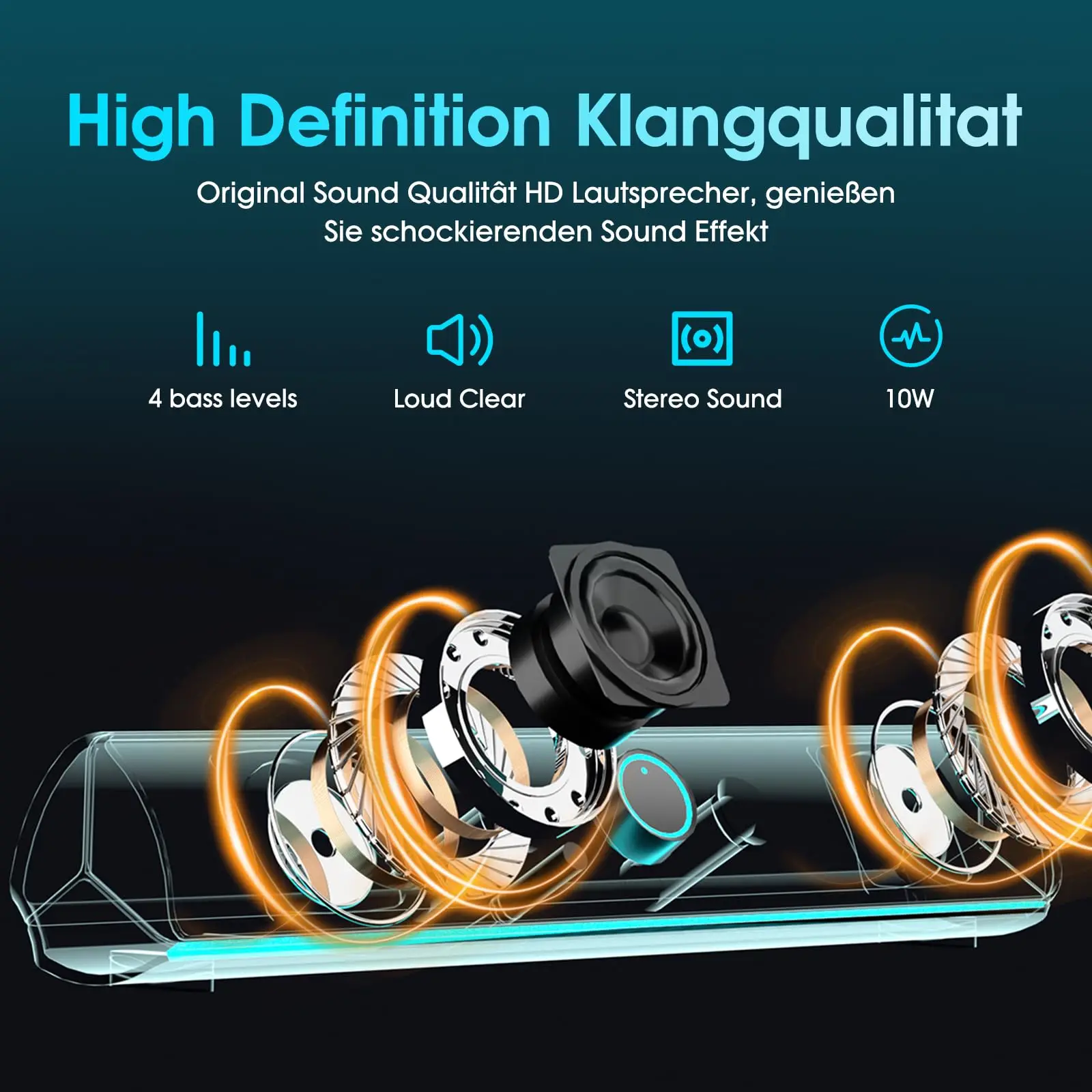 Oyunlar İçin Ses Çubuğu, USB T - Rgb Computer Soundbar For Pc incelemesi ve fiyatı