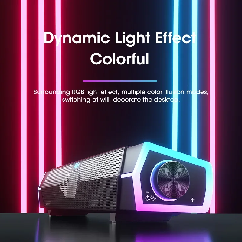 4D Stereo ses çubuğu PC hoparl - Rgb Computer Soundbar For Pc incelemesi ve fiyatı
