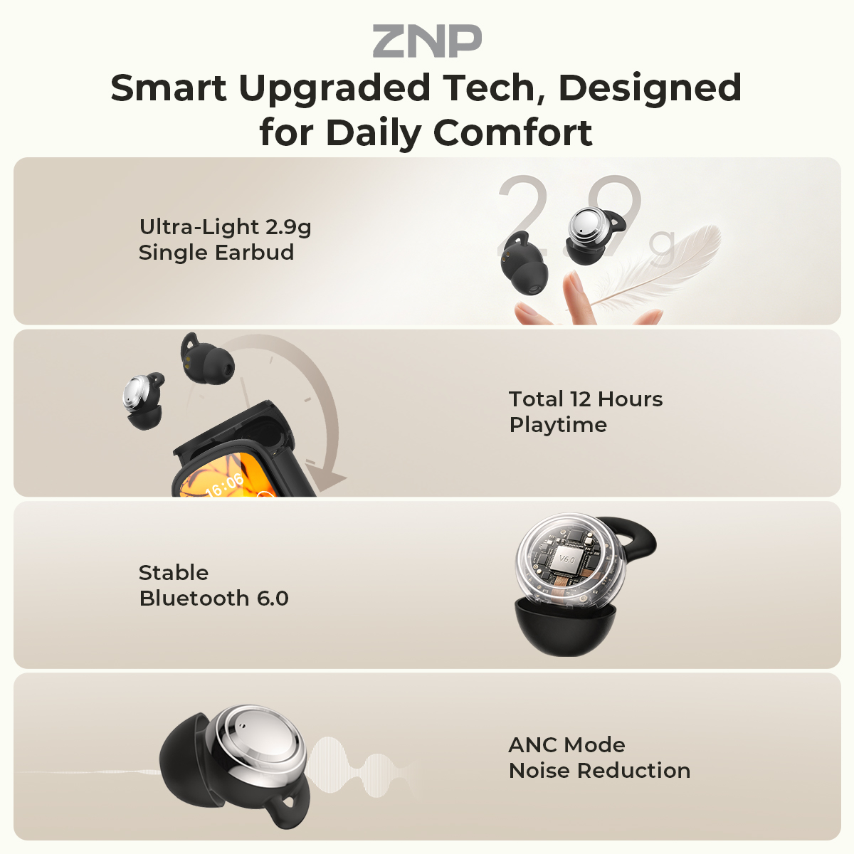 ZNP P04 Uyku Yardımcı Kulaklık - Sleep Mask Headphones Bluetooth incelemesi ve fiyatı