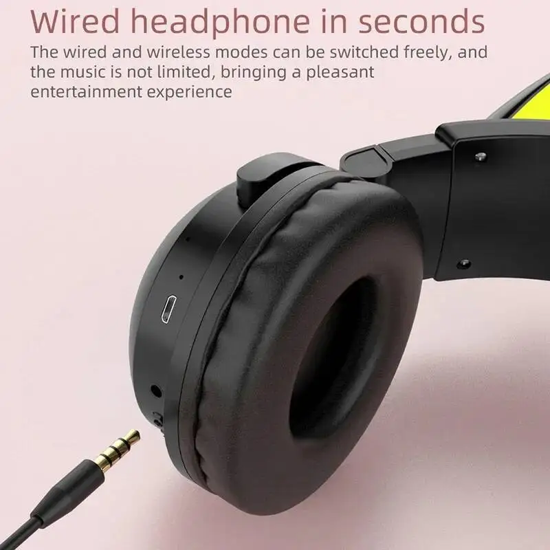 Yeni ZW068 Bluetooth5.0 Kulakl - Cat Ear Bluetooth Headset Led incelemesi ve fiyatı