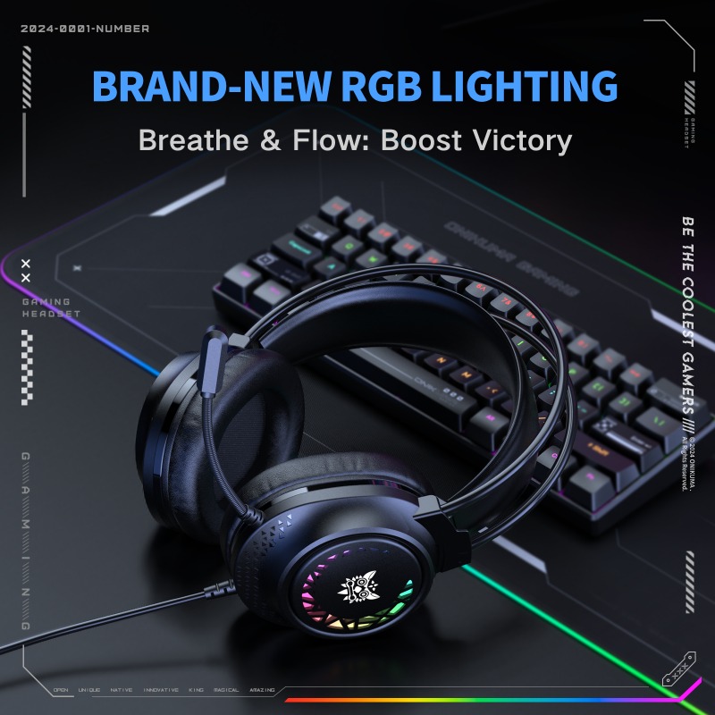 ONIKUMA X92 Kablolu Oyuncu Kul - Gaming Headset With Mic Rgb incelemesi ve fiyatı