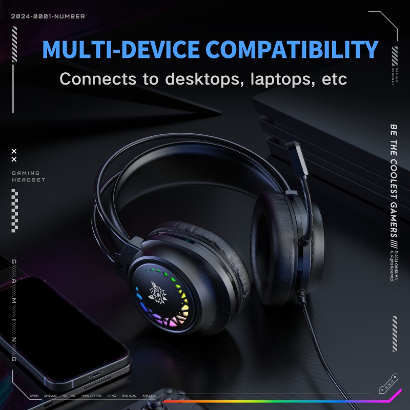 ONIKUMA X92 Kablolu Oyuncu Kul - Gaming Headset With Mic Rgb incelemesi ve fiyatı
