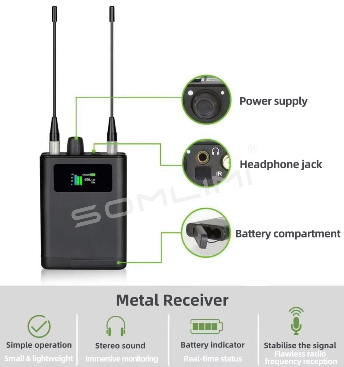 SOMLIMI Profesyonel EM600 Kula - In Ear Monitors For Singers incelemesi ve fiyatı