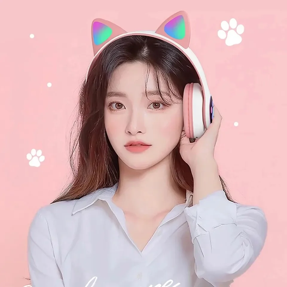 2 adet kablosuz kulaklık Bluet - Cat Ear Bluetooth Headset Led incelemesi ve fiyatı