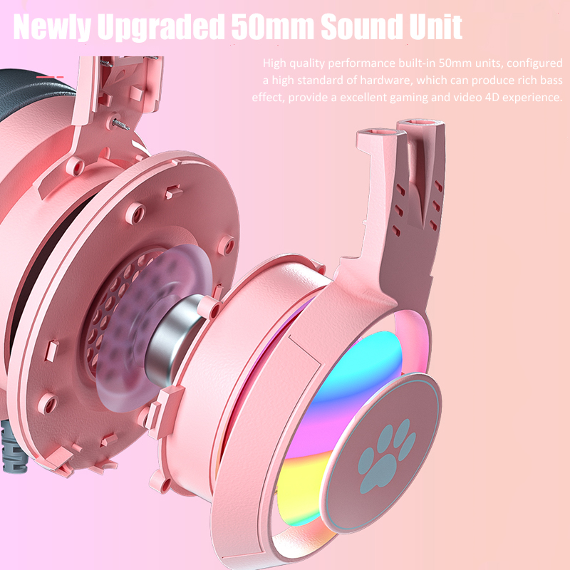Sevimli kedi kulak oyun mikrof - Gaming Headset With Mic Rgb incelemesi ve fiyatı