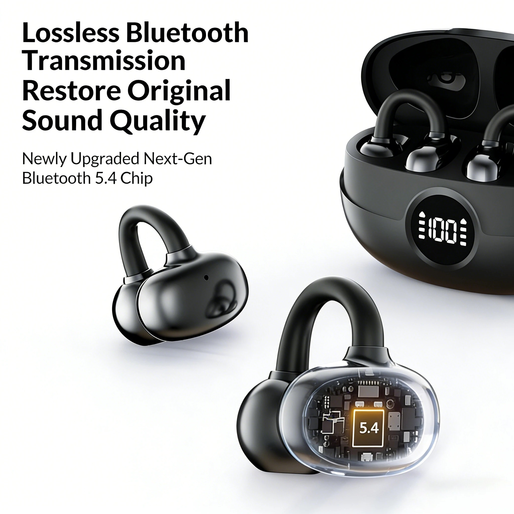 Kablosuz Klipsli Kulaklıklar,  - Open Ear Air Conduction Headphones incelemesi ve fiyatı