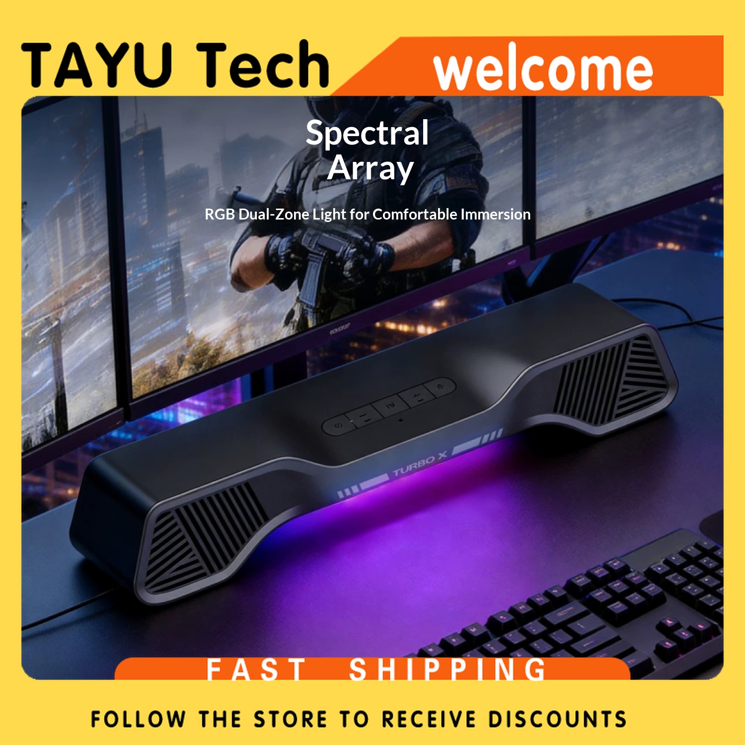 Hurricane Turbo X Oyun Hoparlö - Rgb Computer Soundbar For Pc incelemesi ve fiyatı